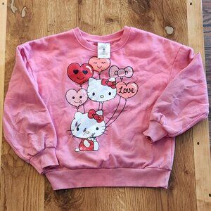 Hello Kitty Love Balloons Sweatshirt Big Girls L